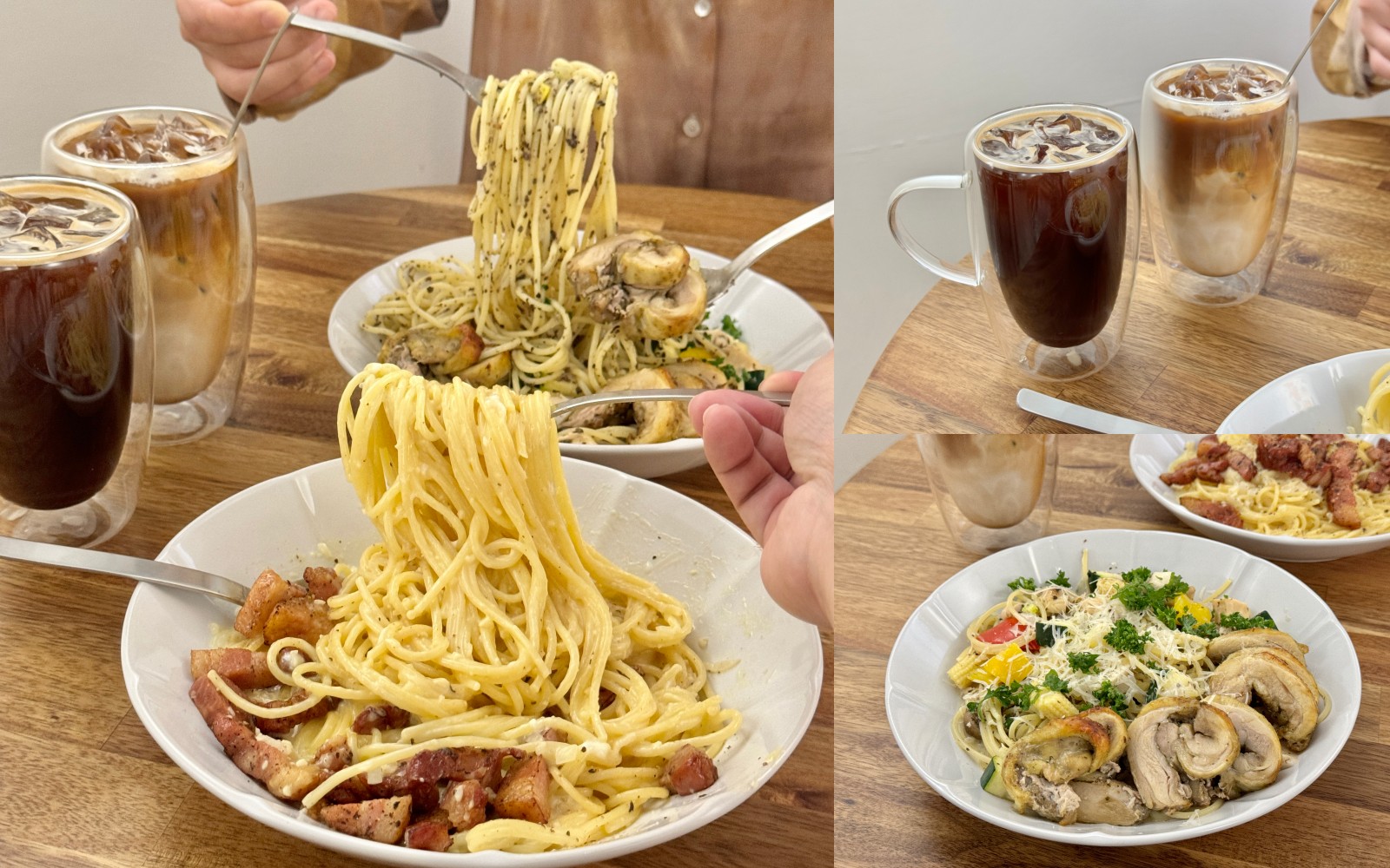 （有菜單）超便宜義大麵！量驚呆還可以免費加麵『義万両 洋食·咖啡』推薦松露奶油雞腿Pasta @高雄美食底對