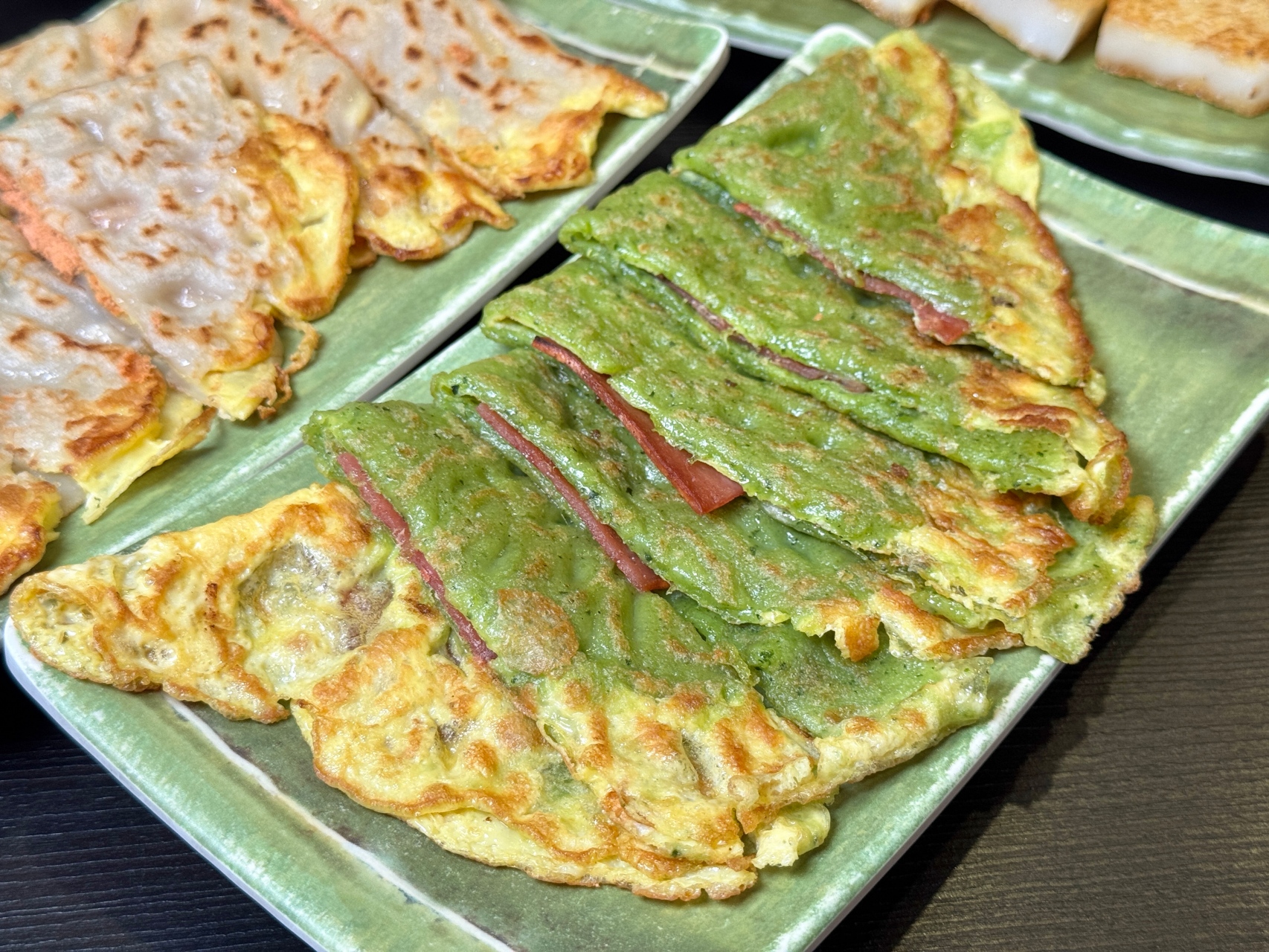 高雄綠色粉漿蛋餅『古味食室』後驛商圈早餐 古早味蛋餅 高雄粉漿蛋餅 @高雄美食底對