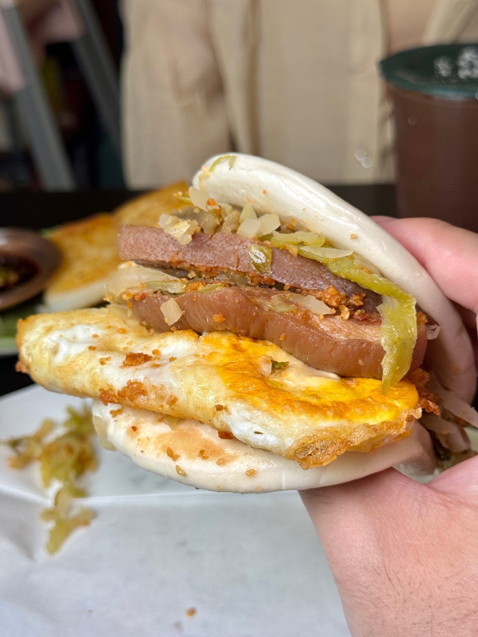 高雄綠色粉漿蛋餅『古味食室』後驛商圈早餐 古早味蛋餅 高雄粉漿蛋餅 @高雄美食底對