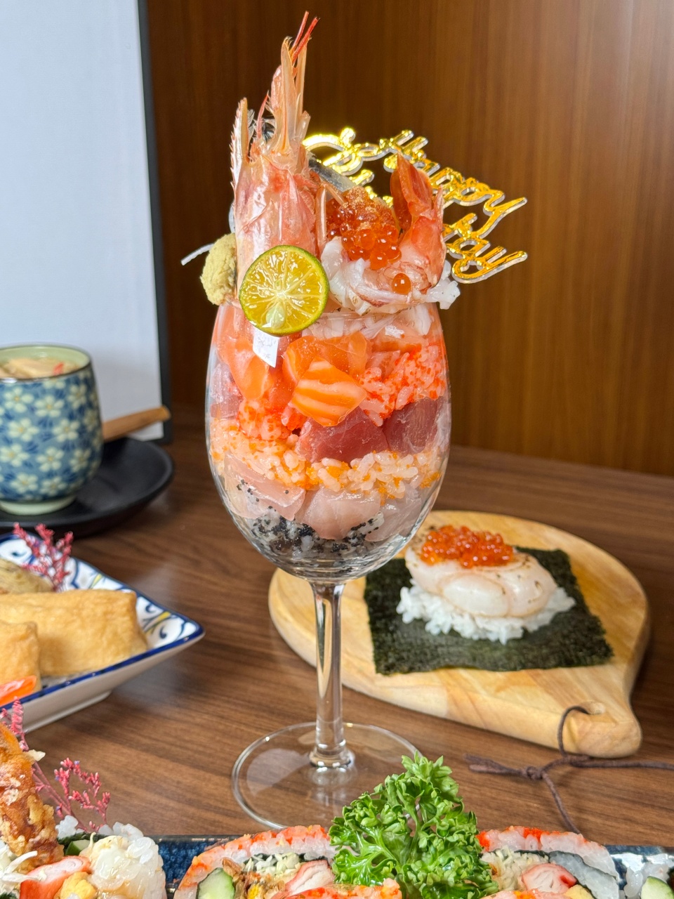 在地人也激推的隱藏版日料店『有樂町日本料理』武廟美食 生日生魚片芭菲杯 @高雄美食底對