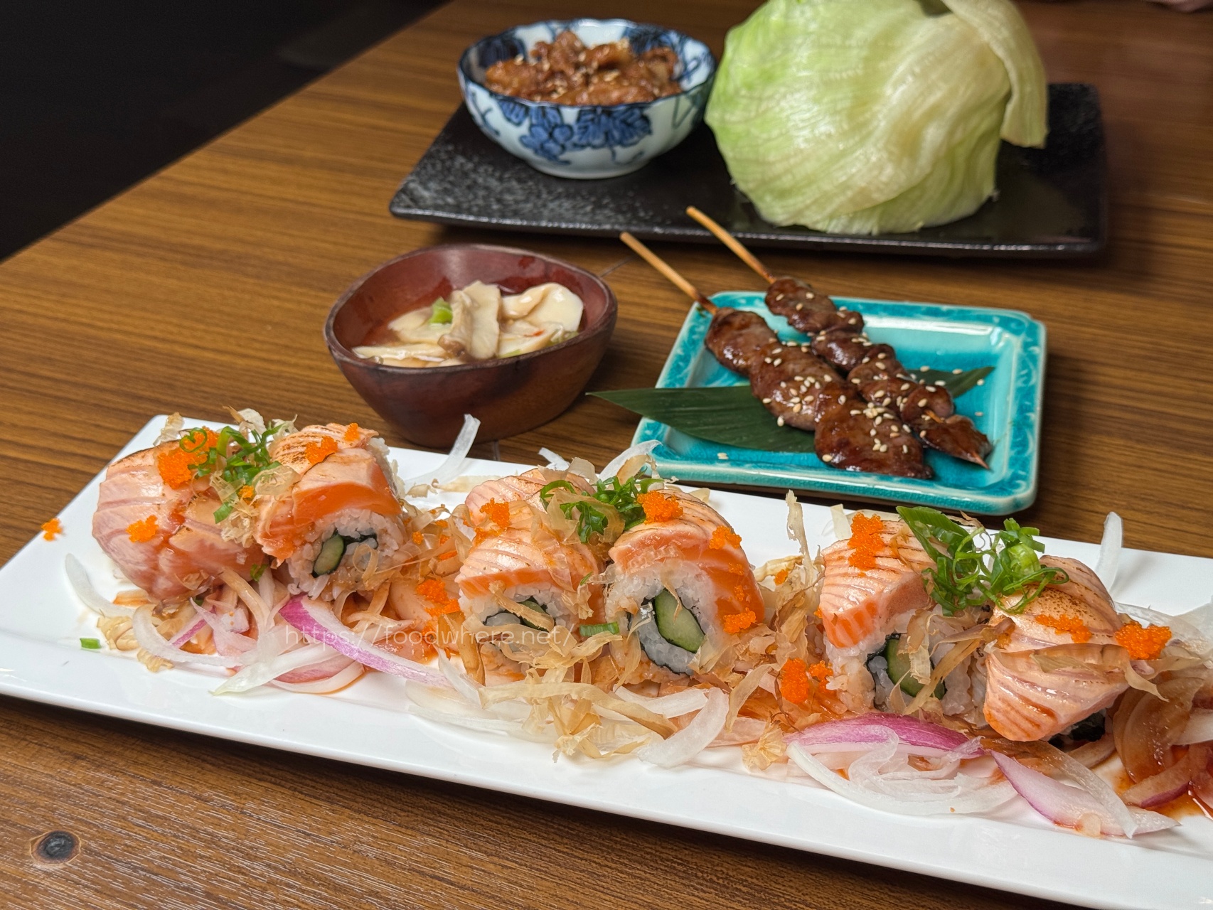 高雄串燒居酒屋推薦『金鶴串場』手打漢堡排必吃！日料、串燒類都好吃 @高雄美食底對