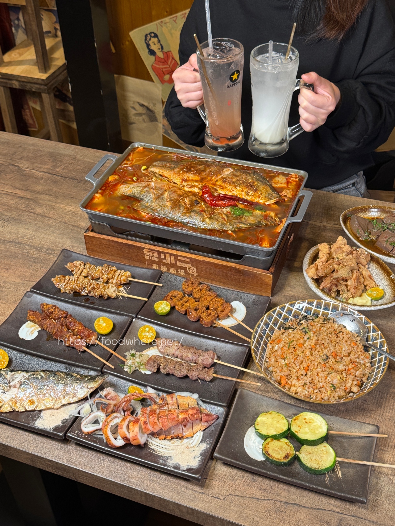 (有最新菜單)高雄日式氛圍感拉滿居酒屋《魚小二高雄店》辣孜然烤串、重慶麻辣烤魚必點！包廂聚餐訂位 @高雄美食底對