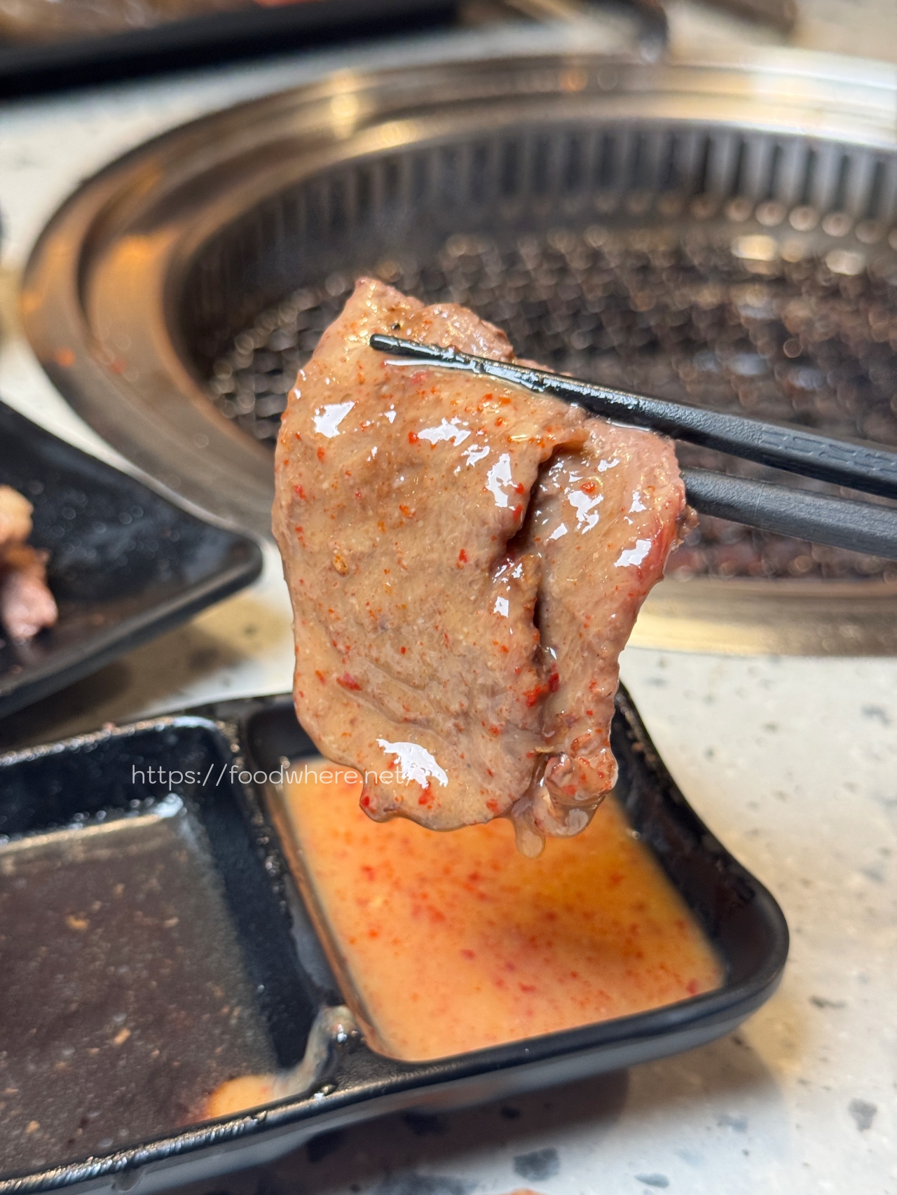 高雄燒肉599起吃到飽『Oh ! Yaki精緻燒肉吃到飽』雞豬牛海鮮各式食材都新鮮。天使紅蝦 安格斯16盎司嫩肩牛 @高雄美食底對