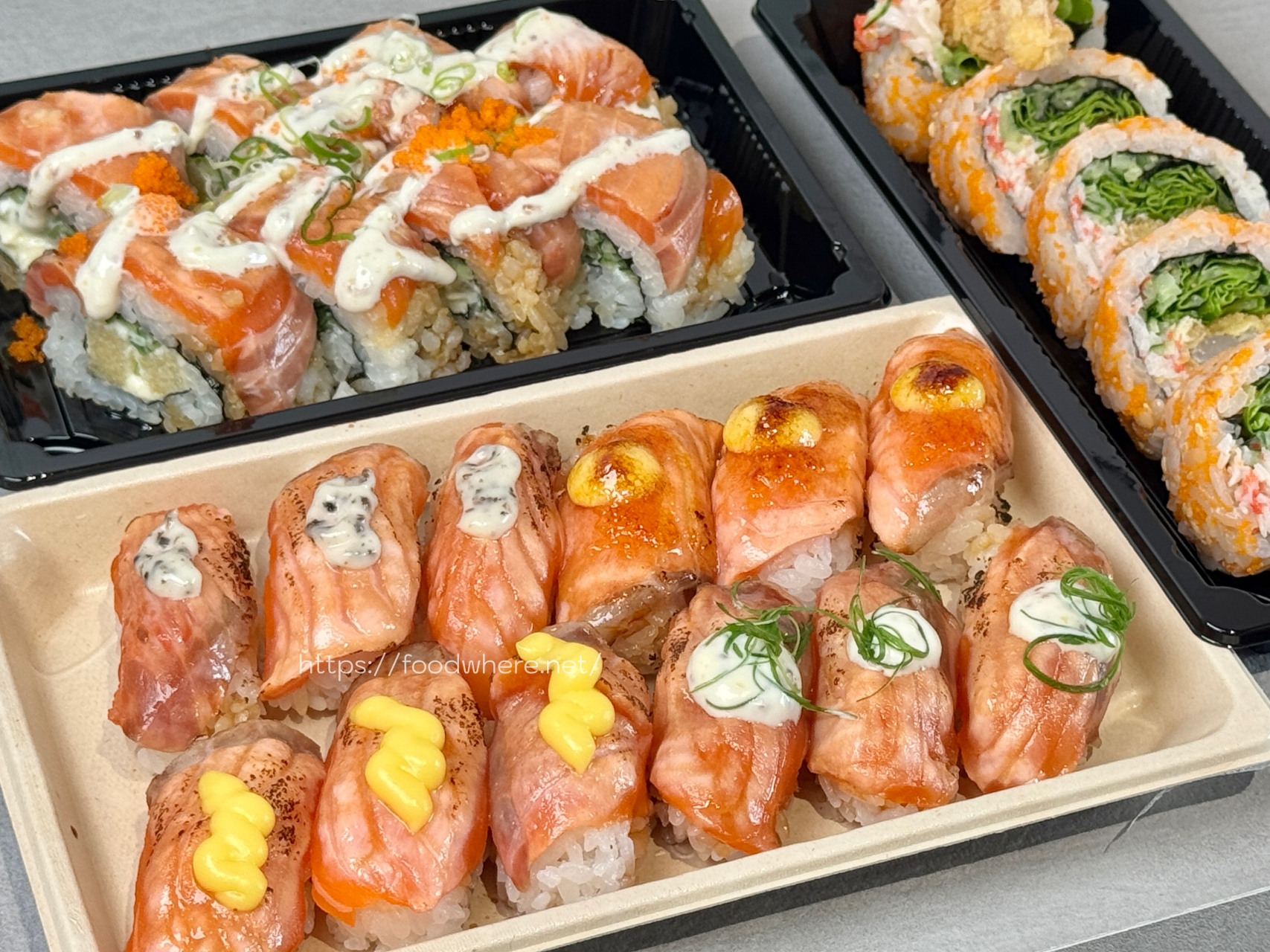 美式創意壽司外帶餐盒《多帶幾盒 美式創意壽司專賣》文化中心周邊美食 高雄壽司外帶 @高雄美食底對