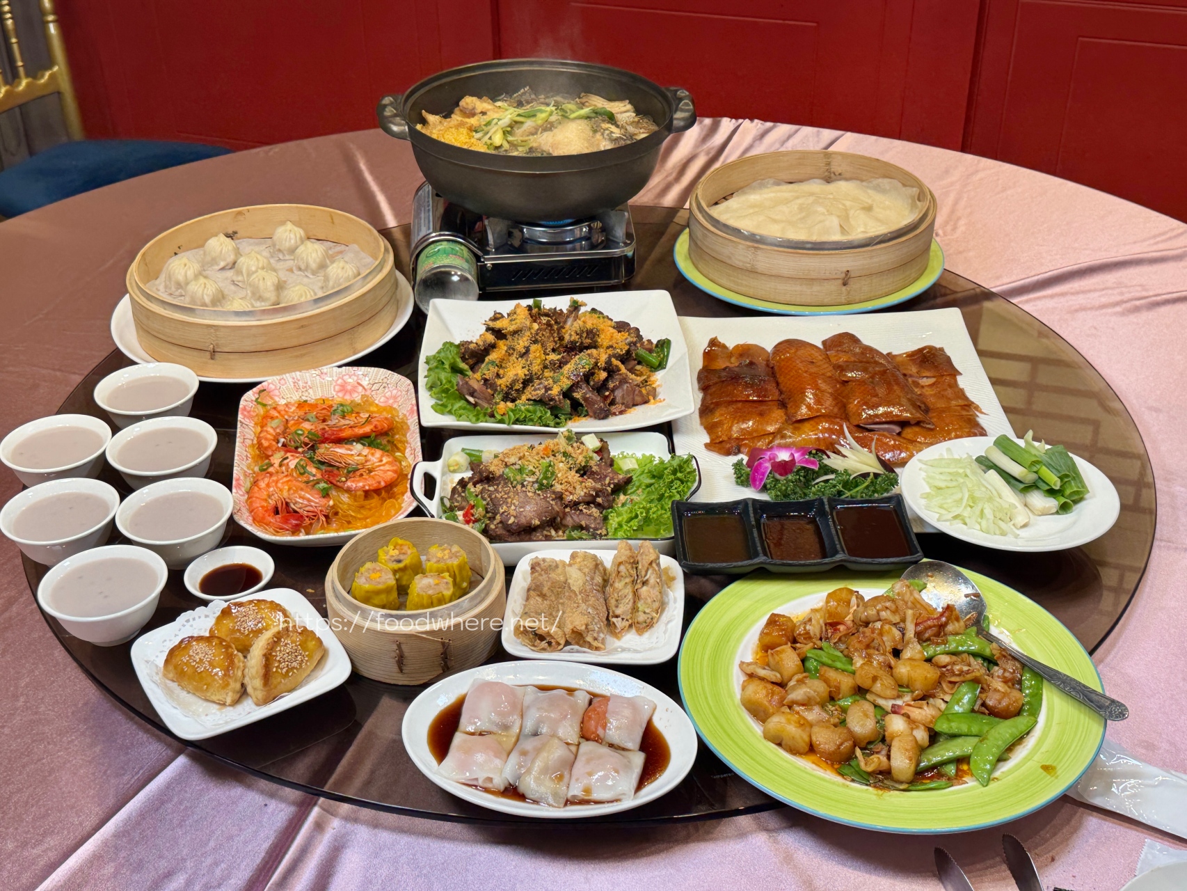 高雄吃烤鴨聚餐CP值最高《富苑港式飲茶餐廳》6人套餐$4588 12道菜保證能吃飽 高雄烤鴨推薦 @高雄美食底對