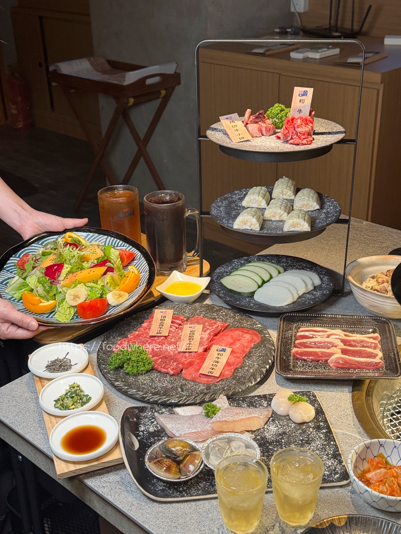 高雄燒肉推薦《艾伶燒肉》日式原木裝潢！苓雅最新套餐燒肉，雙人只要$1680起 @高雄美食底對