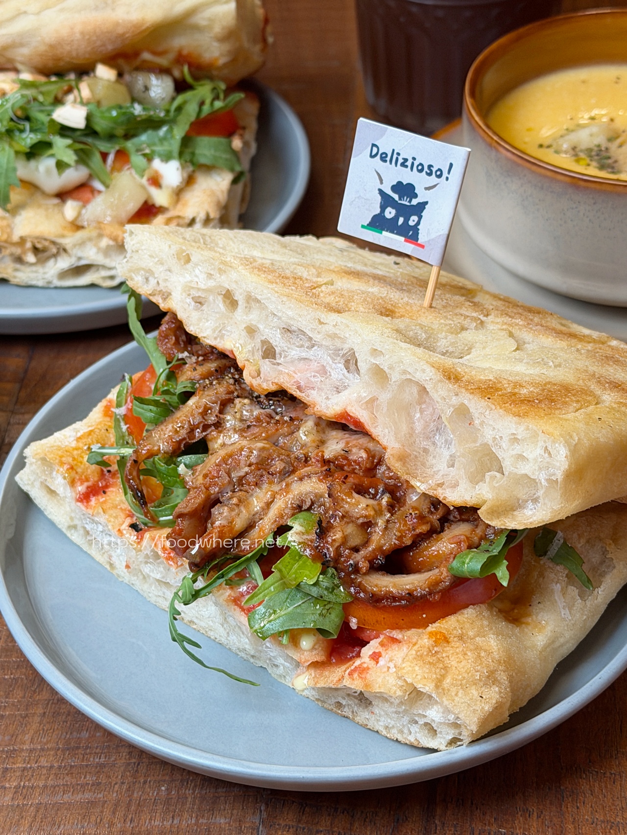 高雄也能吃到道地托斯卡納扁麵包《記義·歐義式三明治》高雄輕食三明治推薦 @高雄美食底對