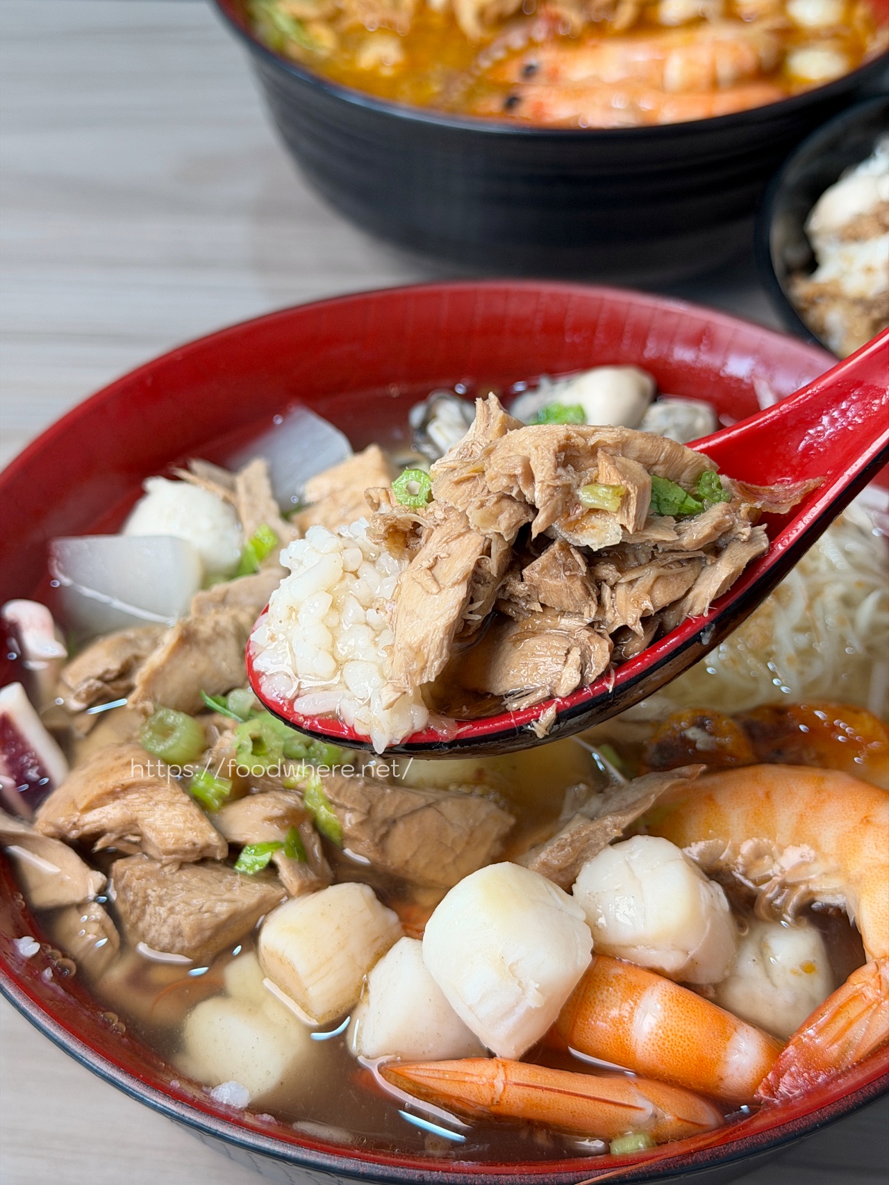 （有菜單）高雄道地東港海鮮飯湯《阿娥東港海鮮飯湯》前鎮在地人激推的超霸氣海味，一碗喝到滿滿東港魂 @高雄美食底對